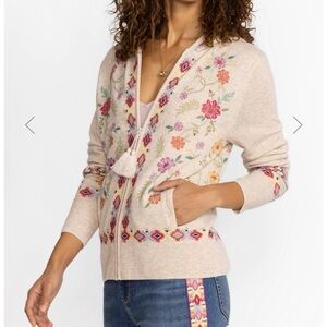 Johnny Was Phobe Embroidered Sweater NWT Size XS